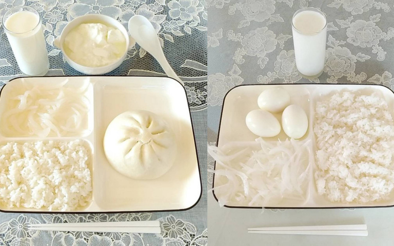 推特瘋傳!日本網友分享「純白色系」套餐