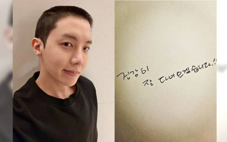 BTS全員到齊送j-hope入伍　曬平頭照喊話粉絲「會健健康康地回來」