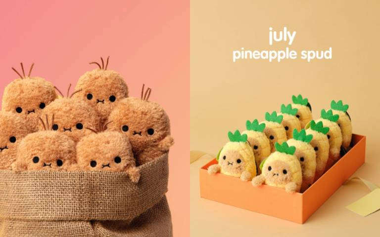 不輸Jellycat，英國爆紅的「馬鈴薯家族」也超萌！Noodoll創辦人是台灣女生，難怪有「鳳梨酥馬鈴薯」