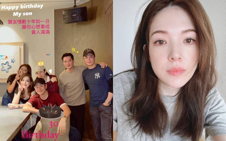許瑋甯、邱澤為周興哲慶生,合照巧妙遮肚!網友:許瑋甯美到像P圖,沒用濾鏡才是真女神