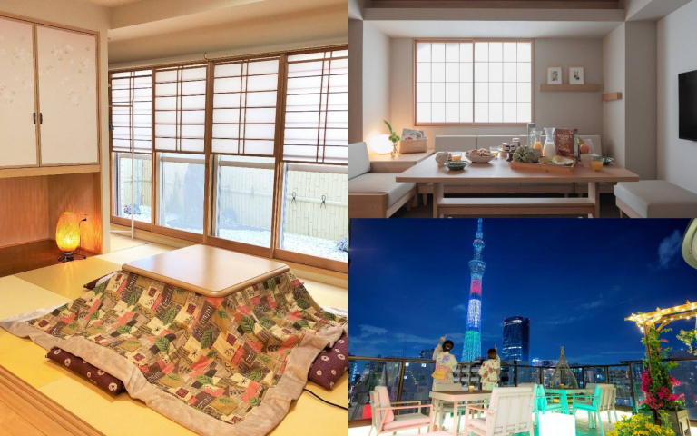 東京公寓式飯店推薦!木質簡約設計、頂樓露台看得到晴空塔