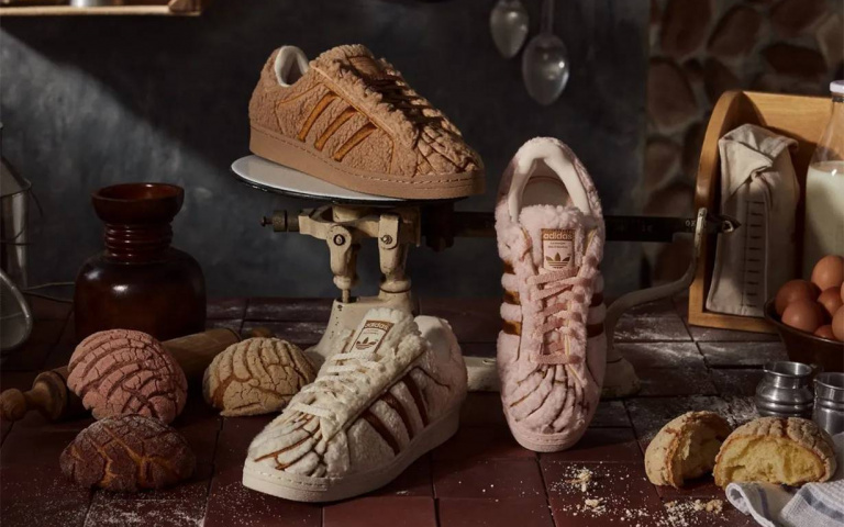 以絨毛面料搭配厚實縫線 來詮釋墨西哥著名的甜麵包!adidas 推出「麵包造型」鞋款