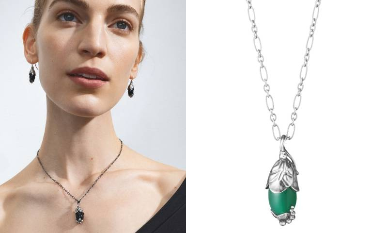 GEORG JENSEN 2024年度項鍊『全球獨賣款』就在台灣!高貴優雅的綠瑪瑙寶石實在太值得收藏了!