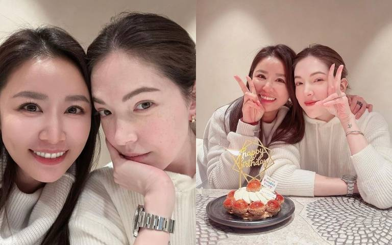 林心如、許瑋甯女神同框合照美到太超過!這畫面誰看的出來是相差8歲的好姊妹?