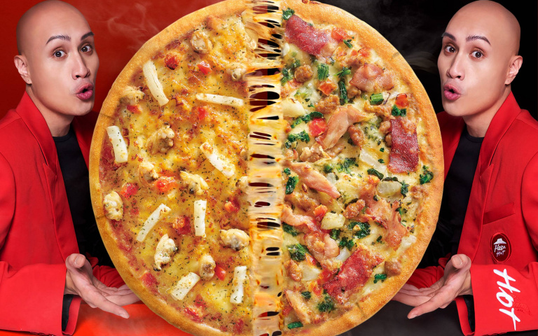 必勝客「雙拼大比薩」海陸都吃得到！大比薩外帶199元優惠限定回歸！