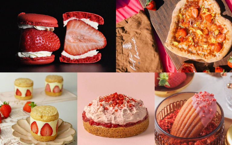 草莓控要暴動啦！製作草莓披薩體驗活動，開吃瑪德蓮、乳酪蛋糕等甜點！