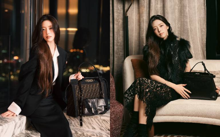 ITZY Yuna示範FENDI秋冬新造型！全黑女王搭配技巧、今年最夯的包包疊搭一次解鎖
