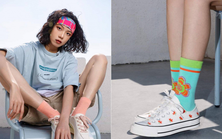烏托邦式幻想融入日常生活！  LIFEBEAT x SABRINA HSIEH聯名印花襪與魔術頭巾絢麗登場！