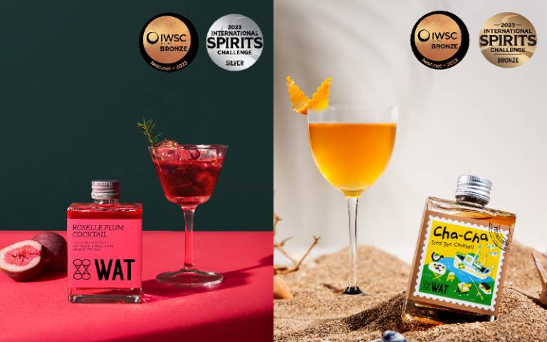 酒鬼喝起來！七款WAT經典調酒報你知，「金光閃閃得獎五入禮盒」限時開賣！