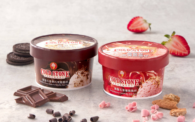 COLD STONE脆脆杯新上市 草莓、香草巧克力開吃