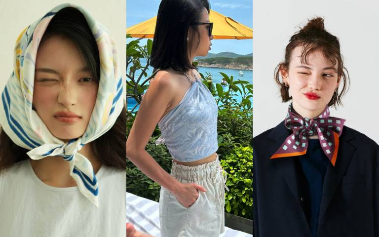韓星GD最愛!4大「絲巾」時髦變身術一次解鎖:髮帶、包包掛飾,甚至變這個?