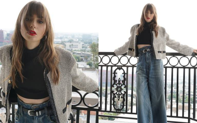 《Emily in Paris》莉莉柯林斯穿搭「法式短版外套」太時髦！拉長比例又顯瘦真心今年冬天必備