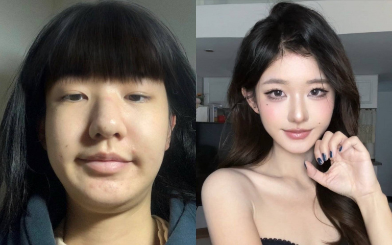 小紅書神級仿妝萬人瘋傳！普女一化直接變張員瑛 網友：這根本換一張臉！