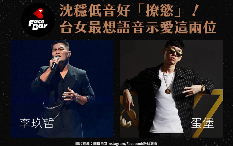 7成台女愛上語音調情 李玖哲、蛋堡為台女語音示愛 Top1