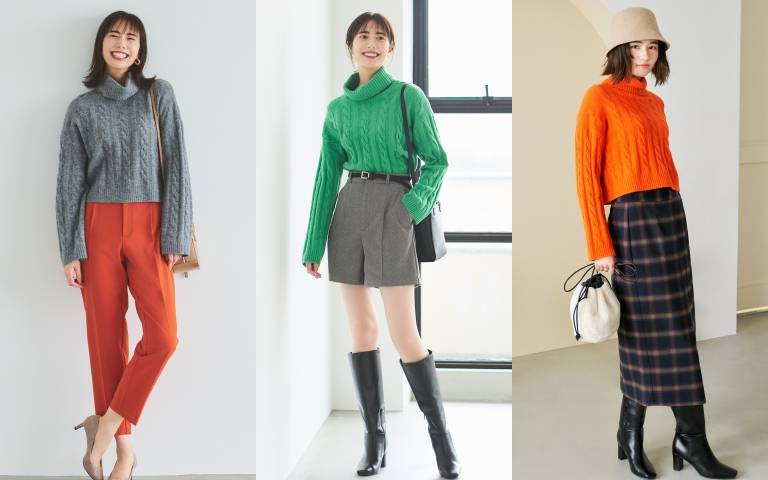 日本女生秋天最愛的「針織上衣」!3招教妳穿出日系感的氣質小姊姊風look!
