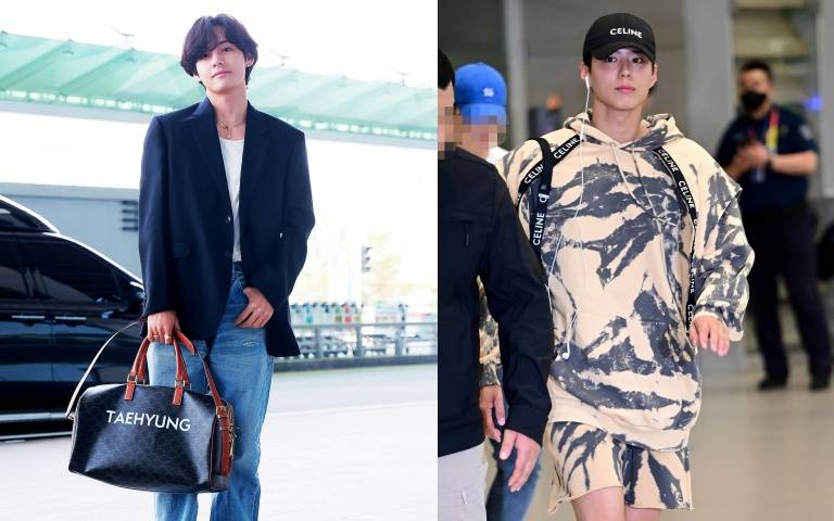 機場穿搭範本！朴寶劍、BTS防彈少年團成員V金泰亨超會穿，最新登機穿著曝光，這打扮真的要學起來太帥氣！  記者黃筱婷